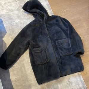 Women’s Reversible Puffer and Faux Fur Coat